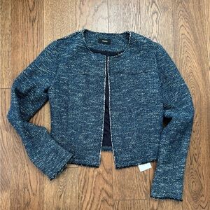 Theory Navy Blue Tweed - Lady Jacket - Blazer - 2